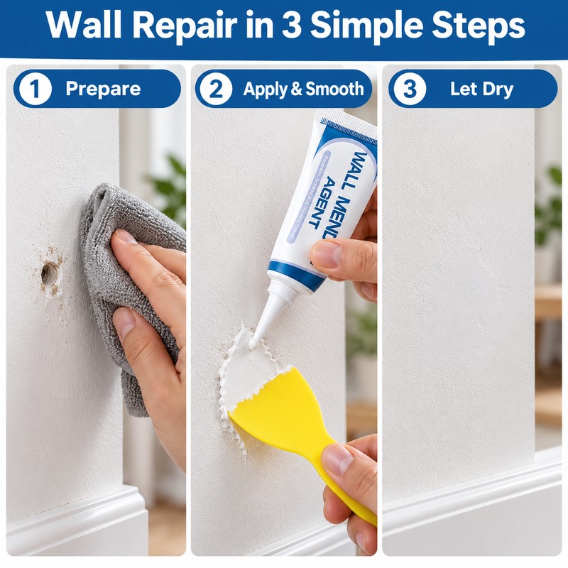 Wall Repair Paste Kit for Cracks and Nail Holes –