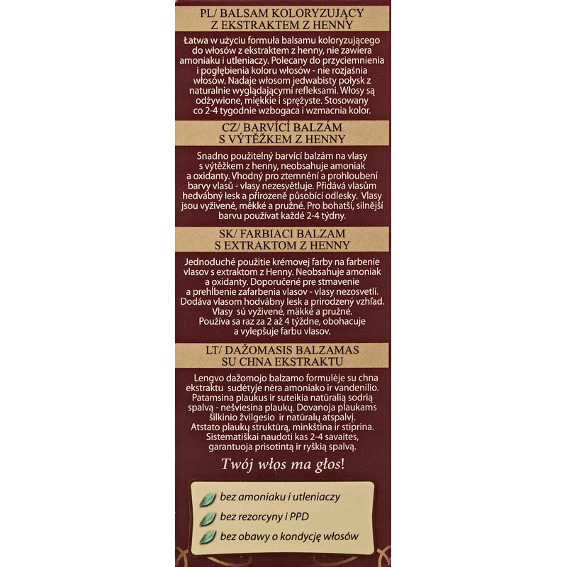 Venita Henna Color Hair Dye 11 Burgundy 75ml