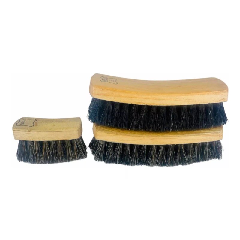 Lux-z Cepillos De Cerdas Naturales Para Bolear Calzado Pack De