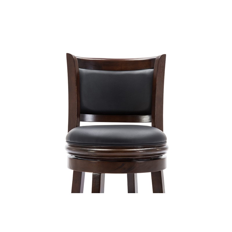 Boraam Augusta Counter Height Swivel Stool, 24-Inch, Cappuccino