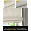 No Tools No Drill Cordless Roman Shades for Indoor Windows