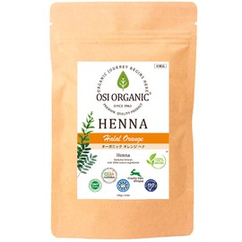 100% Natural Henna ! OSI ORGANIC HALAL HENNA HALAL HENNA 3.6oz with Instructions Organic Orange 100g (x1)