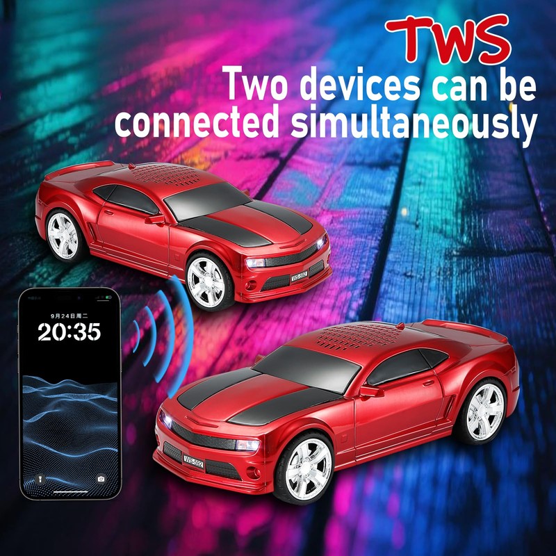 WSTER WS-592 Supercar Design Bluetooth Replica Speaker – Portable Car