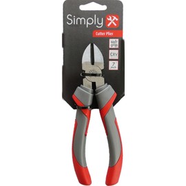 Simply Tools Simply Tools CUTP7 Stylish Matt Finish Cutter Pliers 7 Inches Chrome Vanadium Body to Cut soft copper steel wire terminal wires etc , Black