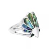 AeraVida Majestic Ocean's Seashell Motif Abalone Shell Inlay Sterling Silver