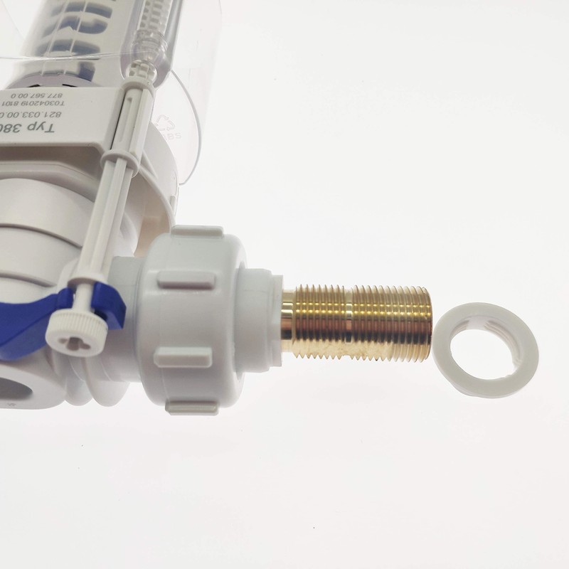 Geberit Impuls 380 Side Fill Valve 3/8" Toilet Cistern Brass