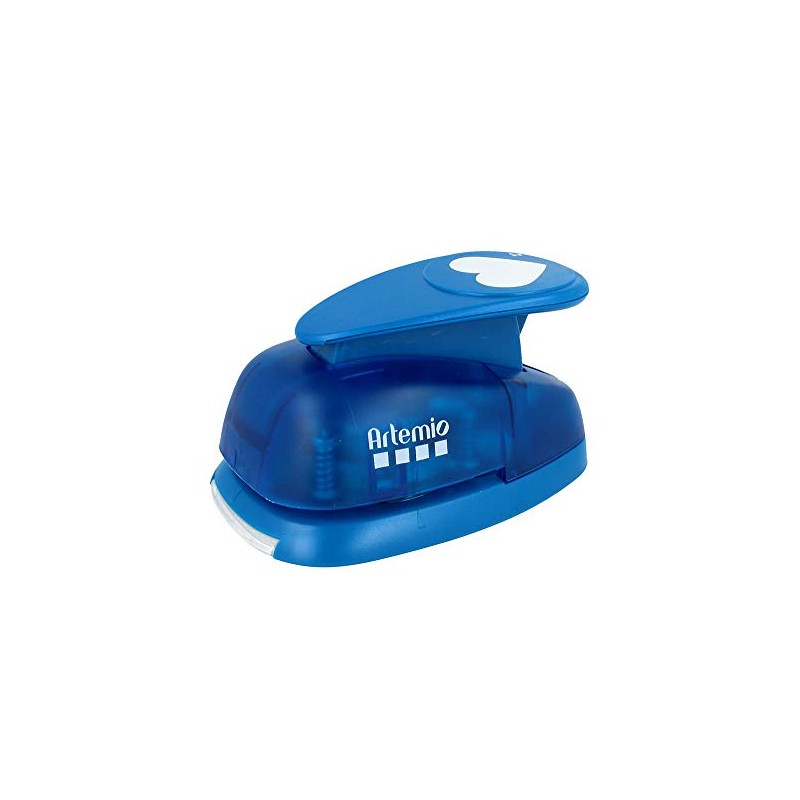Artemio VIHCP307 Giant Heart Lever Punch, Blue, 13x8 cm