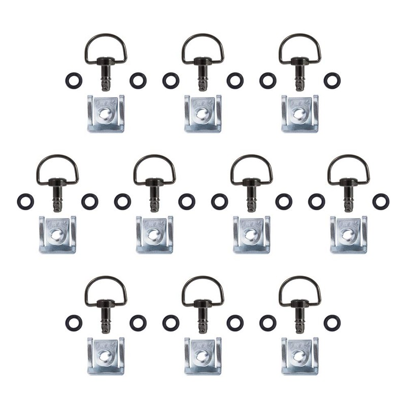 MOTO4U Motorcycle Quick Release Race Fasteners 1/4 Turn 19mm D-Ring