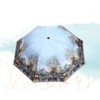 Romantic Oil Painting Folding Travel Sun Umbrella UV Protection UPF