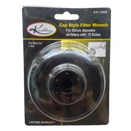 KTool Cap Style Wrench 82mm dia. oil filters 15 flute Wix KTI-73608 (AM9)