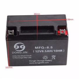 Unbranded 12V 6.5ah Battery MFQ-6.5 for 125cc Coolster Roketa Dirt Bike ATV Quad E Bike