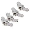 10Pcs M8 Wing Nut Silver White Butterfly Nuts 304 Stainless