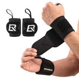 ROCKBROS Wrist Wraps for Weightlifting 22” Weight Lifting Wrist Wraps with Thumb Loop Premium Quality Wrist Straps for Powerlifting Competition, Strength Training, Bodybuilding