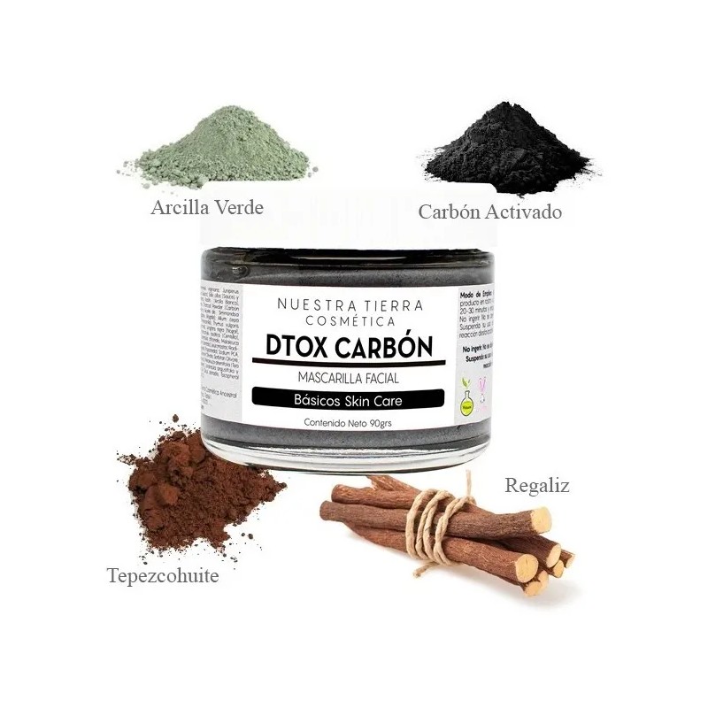 Kit Mascarilla Facial Secante: Calamina, DTOX y Carbón Activado Limpieza