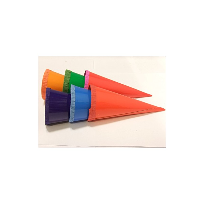 18 (3x 6pcs) Decorative School Cone, Decorative Bags, 12 cm