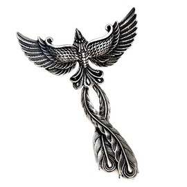 PAMTIER Men's Women's Stainless Steel Phoenix Pendant Necklace