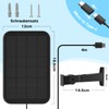 virtavo Solar Panel for Outdoor Camera, Waterproof Solar Charger, Continuous
