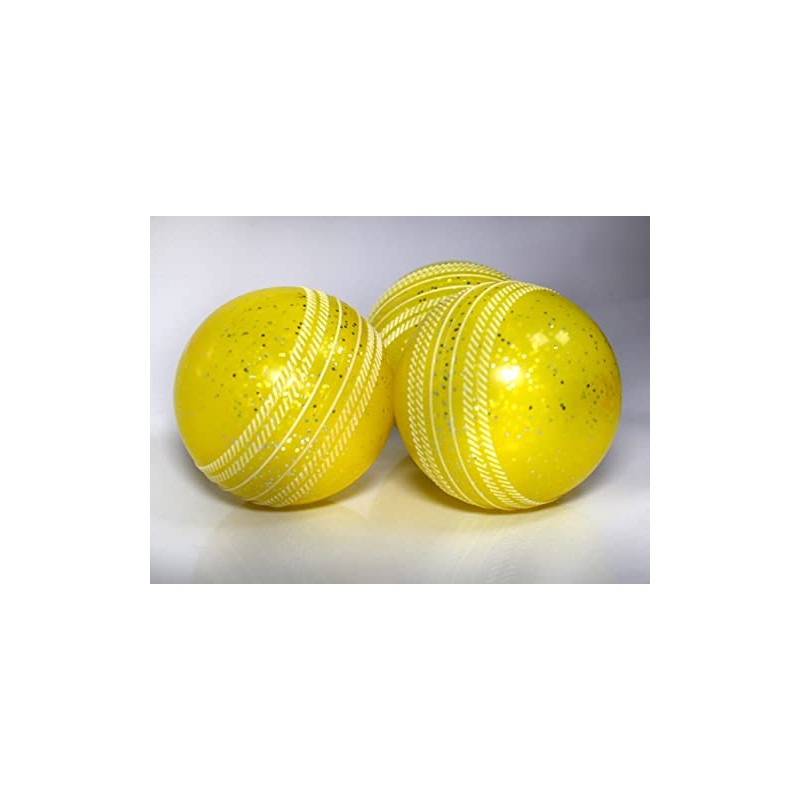 3 X Soft & Safe Glitter Cricket Balls For outdoor
