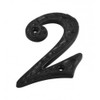 Dzina Door Number Numeral '2' 100mm (4 Inch) Antique Black,