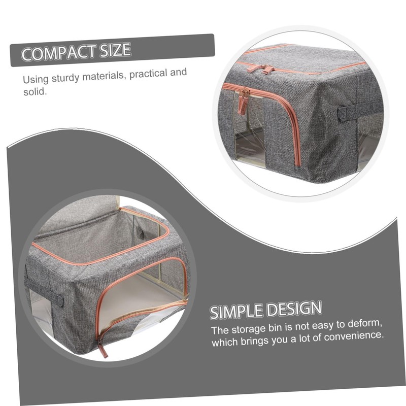 Outanaya Storage Bin for Closet Quilt Storage Case Comforter Organizer