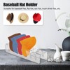 2PCS Baseball Cap Holders Acrylic Hat Organizer Rack Display Storage