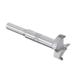 Kozelo Forstner Drill Bit - [32mm] Tungsten Carbide Auger Opener for Wood Furniture Hinge Woodworking Use, Round Shank, Gray