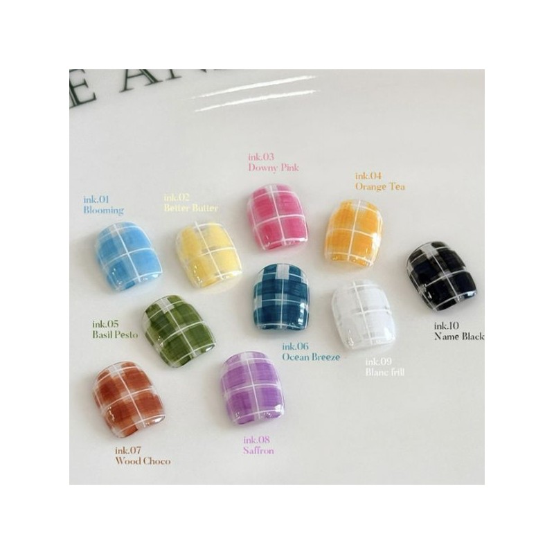 YOGURT Nail Pajamas Ink Gel Tint Nail Set 10items