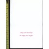 Red and green dinosaur Christmas card #77- - 1 card