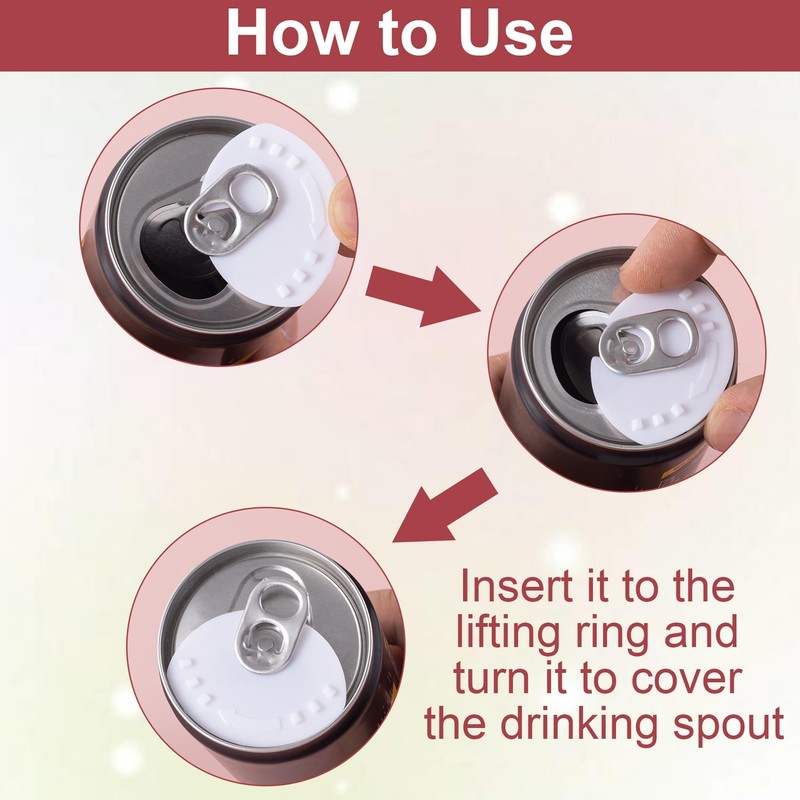 Pndeyo 10pcs Soda Can Covers Lids, Plastic Pop Can Lid