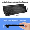 Bnnwa Wireless Bluetooth Keyboard, 3-Device Free Switching (2.4G+BT), Ultra-Slim Compact