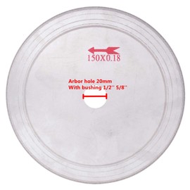 ILOVETOOL 6 inch Thin Edge Wet Diamond Blade Disc Lapidary Saw Gemstone Arbor Hole 20mm Pack of 5Pcs