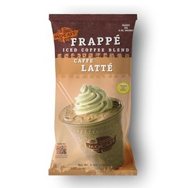 MOCAFE Latte Frappe Mix, Caffe Instant Blended Iced Coffee Powder, used in Cafes, 3lb Buk Bag