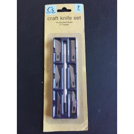 Crafter's Square NEW ~ CRAFT KNIFE 7pc SET with 6 BLADES TOOL SCRAPBOOKING Paper Crafts