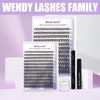WENDY Lashes Clusters D Curl Lash Clusters 30D DIY Eyelash