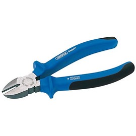 Draper 68890 Heavy Duty Soft Grip Diagonal Side Cutter, Blue, 130 mm Length