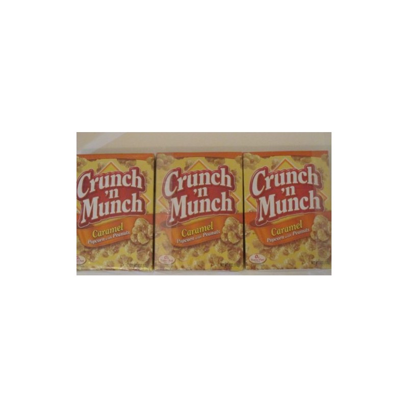 Crunch 'N Munch Caramel Popcorn, 6-ounce Boxes (Pack of 3)
