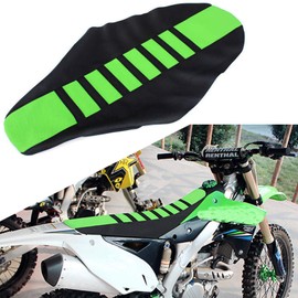 E-riding - Funda universal para asiento de moto de suciedad, agarre universal para motocicleta, KX65 KX85 KX450F KX250 (verde)