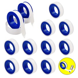 Niumowang 10 Rolls Sealing Tape, Thread Sealing Tape, Thread Tape, Suitable for High Temperature Sealing of Water Pipes, Taps etc. (10 Rolls)
