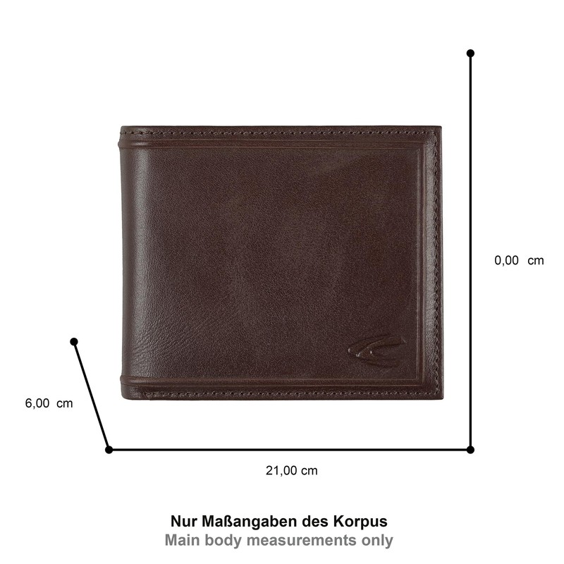 camel active Wood Jeans Wallet Brown