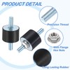 uxcell M10 x 25mm Rubber Mounts, 30 x 40mm Cylindrical
