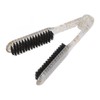 Double Sided Brush Clamp Ergonomic Handle Anti Static Nylon Hair
