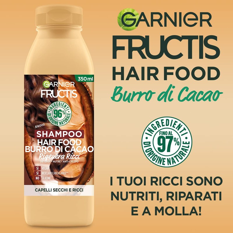 Fructis Hair Food Shampoo Donkey di Cacao 350ml