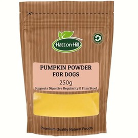 Pumpkin Powder for Dogs 250g by Hatton Hill, Supports Prebiotic Fiber Source & Nutrition - Helps Loose Stool and Gut Inflammation