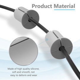 Solaradgy Cable Grommet Routing Kit 12PCS, Wall Grommets for Cables 1 Inch Rubber Grommet Cable Routing Kit Gray Wall Grommet for Starlink Cable Routing Kit for Wall Cable Pass Through Grommet