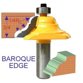 sct-888 1 pc 1/2" SH French Baroque Handrail Edge Forming Router Bit  sct-888