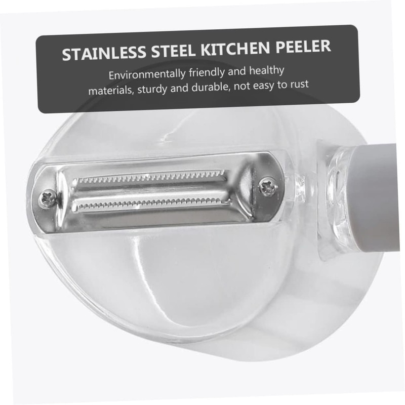 Ciieeo 1Pc Practical Vegetable Peeler with Storage Holder Compact Kitchen