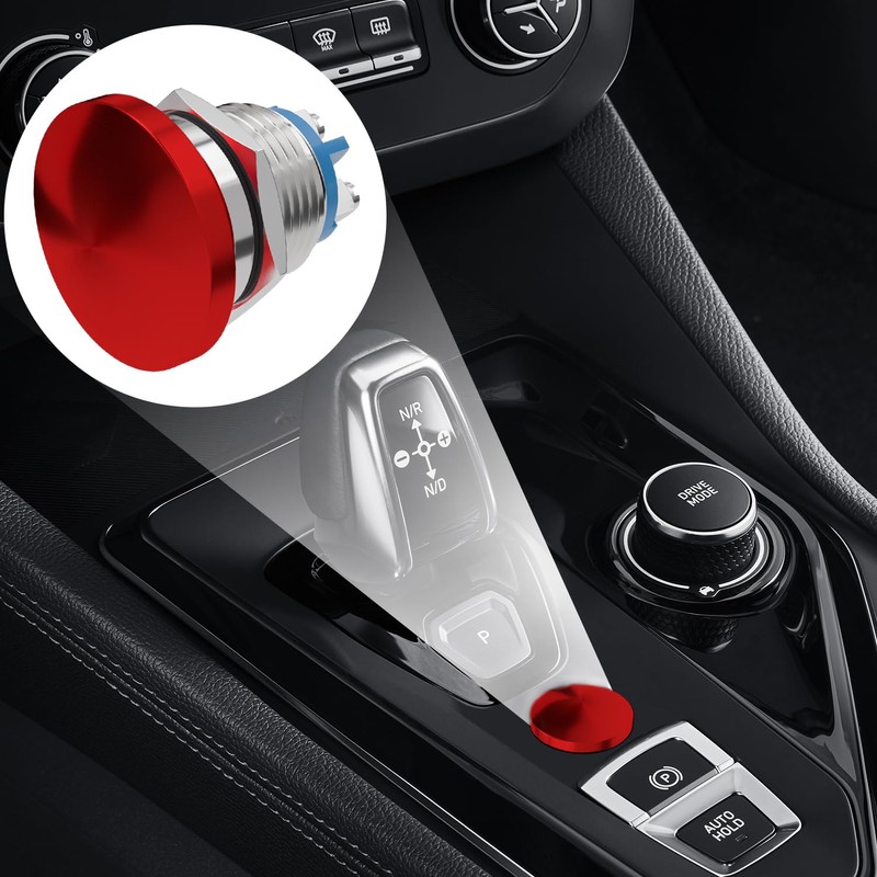 APIELE 22MM Mushroom Head Push Button Switch Momentary Push Button