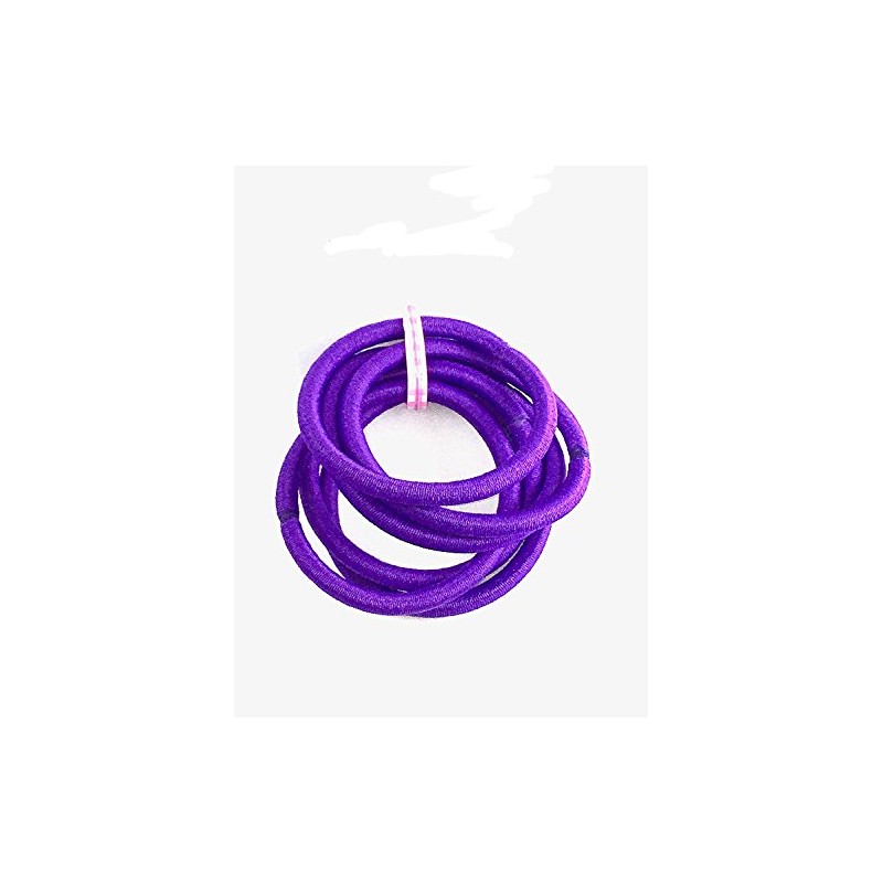 6 Hair Elastics Thick Endless No Metal Bobbles Snag Free