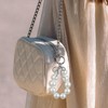 Sureio 2 Pack Pearl Bow Keychain Coquette Aesthetic Silve Keychain