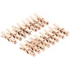 Dovecraft Essentials Metallic Pegs-Rose Gold, Multi Colour, 1